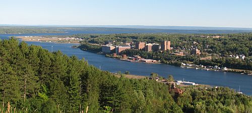 Michigan Tech campus view July 2002.