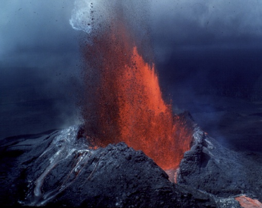 Volcanic eruptions can be placed into two general categories: those 