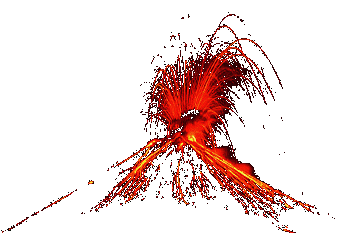 Arenal Volcano in eruption
